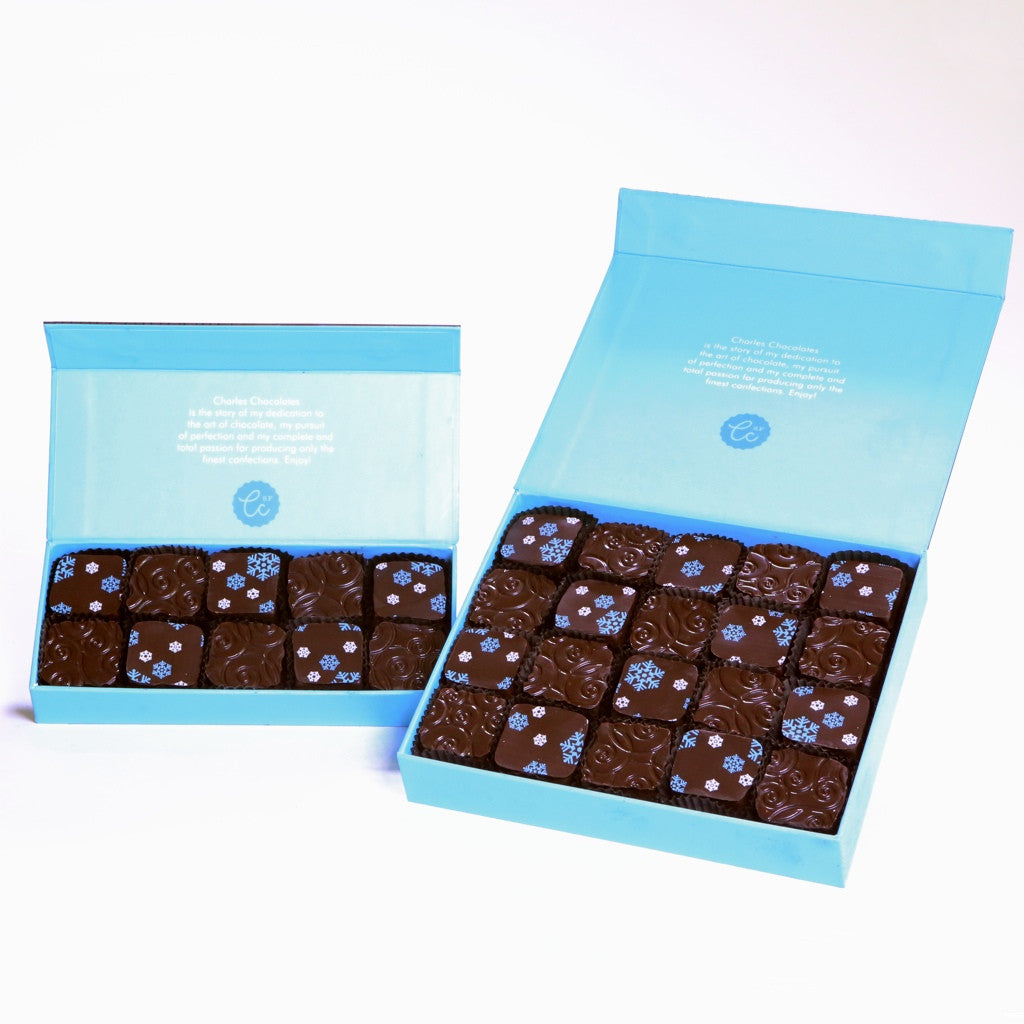 Winter Fleur de Sel Caramels - Charles Chocolates
